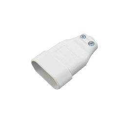 Földeletlen dugalj "S" fehér