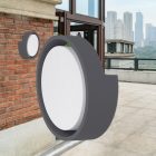 BRAYTRON oldalfali lámpatest 12W 3000K 1140Lm IP65 fekete