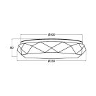 BRAYTRON JADE 24W mennyezeti lámpa 3IN1 IP20 DIAMOND csillagos égbolt