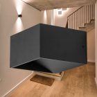 BRAYTRON 8W oldalfali lámpatest fekete 520Lm 3000K IP20