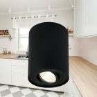 BRAYTRON mennyezeti lámpatest 1XGU10 foglalattal ALU fekete IP20