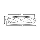 BRAYTRON JADE 36W mennyezeti lámpa 3IN1 IP20 DIAMOND csill.égbolt távirányítóval