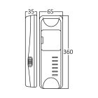 BRAYTRON 60LED-es Vészkijárat jelző akkumulátoros 4W 330Lm 6500K