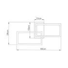 BRAYTRON NELA SS1 40W 4400Lm CCT IP20 mennyezeti lámpa FEKETE + táviárnyító