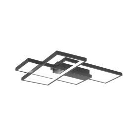   BRAYTRON NELA SS2 65W 7150Lm CCT IP20 mennyezeti lámpa FEKETE + táviárnyító