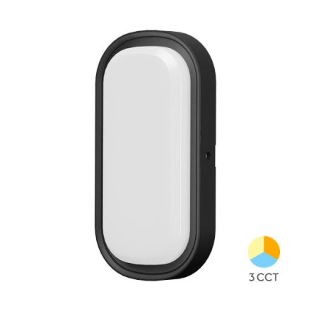 BRAYTRON hajólámpa 12w fekete CCT 3in1 IP65