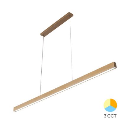 BRAYTRON LINA 30W slim lámpatest 3IN1 IP20 1220mm arany