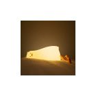 LED akkumulátoros éjjeli fény / lámpa "LUSTA KACSA" fehér szilikon