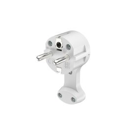 BRAYTRON Földelt lengő dugvilla fehér EXTRA SLIM