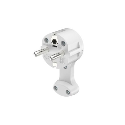 BRAYTRON Földelt lengő dugvilla fehér EXTRA SLIM