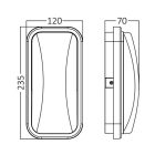 Újdonság BRAYTRON LED oldalfali lámpatest IP65 15W 1460Lm 4000K