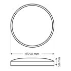 Q-TEC NIL MENNYEZETI LÁMPATEST 12w 4000K 1020Lm