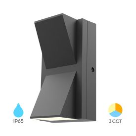   ÚJDONSÁG BRAYTRON 2x6w fali lámpatest szürke 1200Lm CCT 3in1 ip65