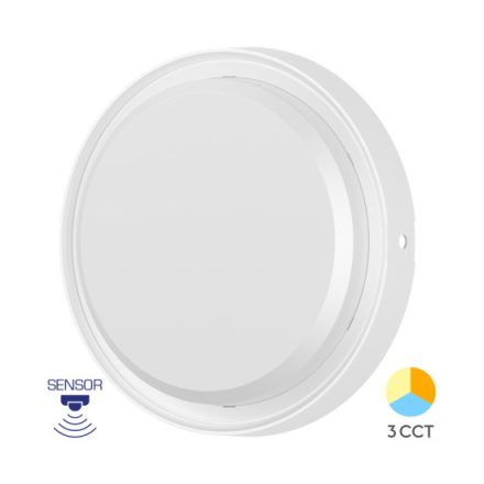 BRAYTRON LED UFO lámpa IP65 mozgásérzékelővel 18W 2020Lm fehér CCT