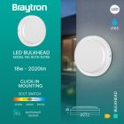 BRAYTRON LED UFO lámpa IP65 mozgásérzékelővel 18W 2020Lm fehér CCT