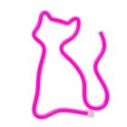 Forever Light LED Neon dekoráció, rózsaszín macska