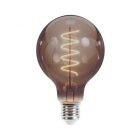  Forever Light 4W dekorációs vintage filament nagy méretű LED izzó füst színű búrával, E27