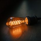 4W DEKORÁCIÓS VINTAGE FILAMENT Spirális Füstölt LED IZZÓ, E27