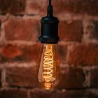 4W DEKORÁCIÓS VINTAGE FILAMENT Spirális Füstölt LED IZZÓ, E27