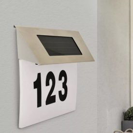 Polux Napelemes házszám megvilágító lámpa