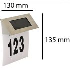 Polux Napelemes házszám megvilágító lámpa