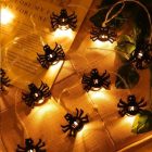 Pók halloween fényfüzér, meleg fehér, 2 méter