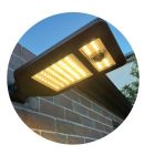 Union Knights Napelemes LED utcai/udvari lámpa, mozgásérzékelővel, állítható fényhőmérséklettel