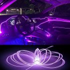 Autós beltéri Neon LED fénykábel, 5m, USB csatlakozással, távirányítóval, RGB multicolor