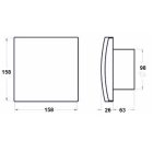 VULKAN VK100T Golyóscsapágyas ventilátor