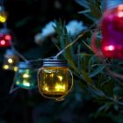 Union Knights Kerti napelemes befőttes üveg fényfüzér, egyszínű/színes kivitelekben