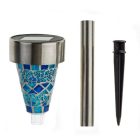 Union Knights Napelemes Mozaik kerti lámpa, 3 darabos szett