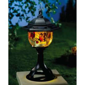 Union Knights Napelemes asztali Tiffany lámpa