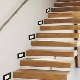   Universo süllyesztett LED lépcsővilágító lámpatest mozgásérzékelővel 1,3 W fekete