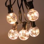 Union Knights Adapteres fényfüzér 30 db meleg fehér G40 LED izzóval, IP44