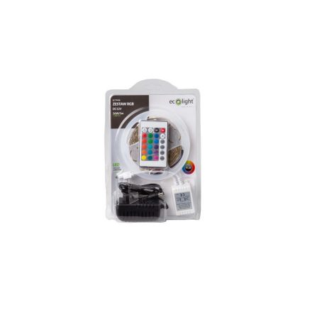 EcoLight beltéri RGB 30 Led/méteres led szalag szett/5 méter
