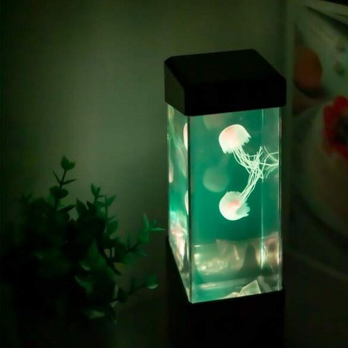 Elemes/USB-s medúza asztali lámpa, váltakozó színnel